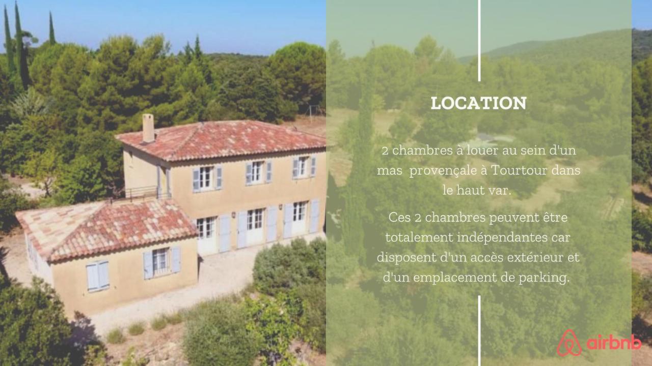 Chambres en campagne Tourtour Exterior foto